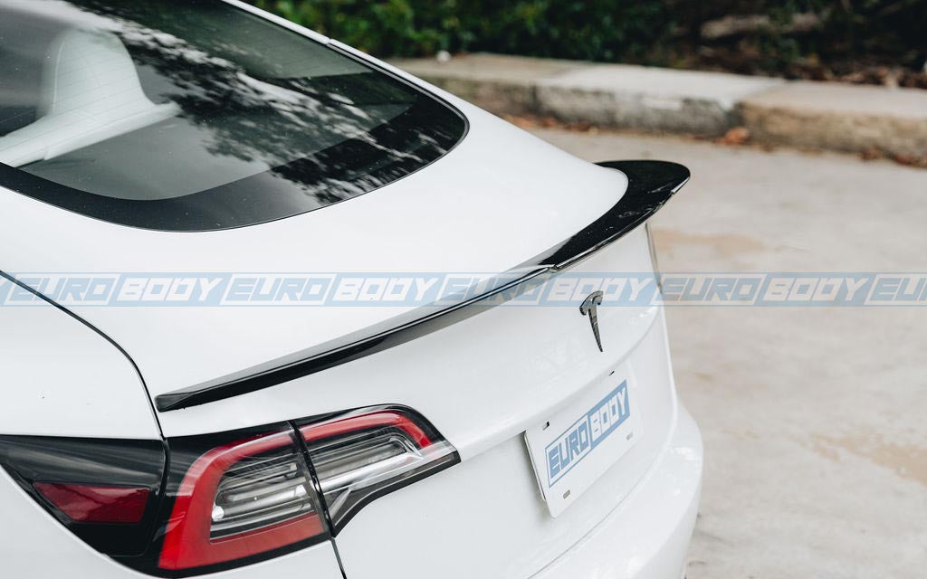 M4 Style Lip Spoiler (Gloss Black) for 19+ Tesla Model 3