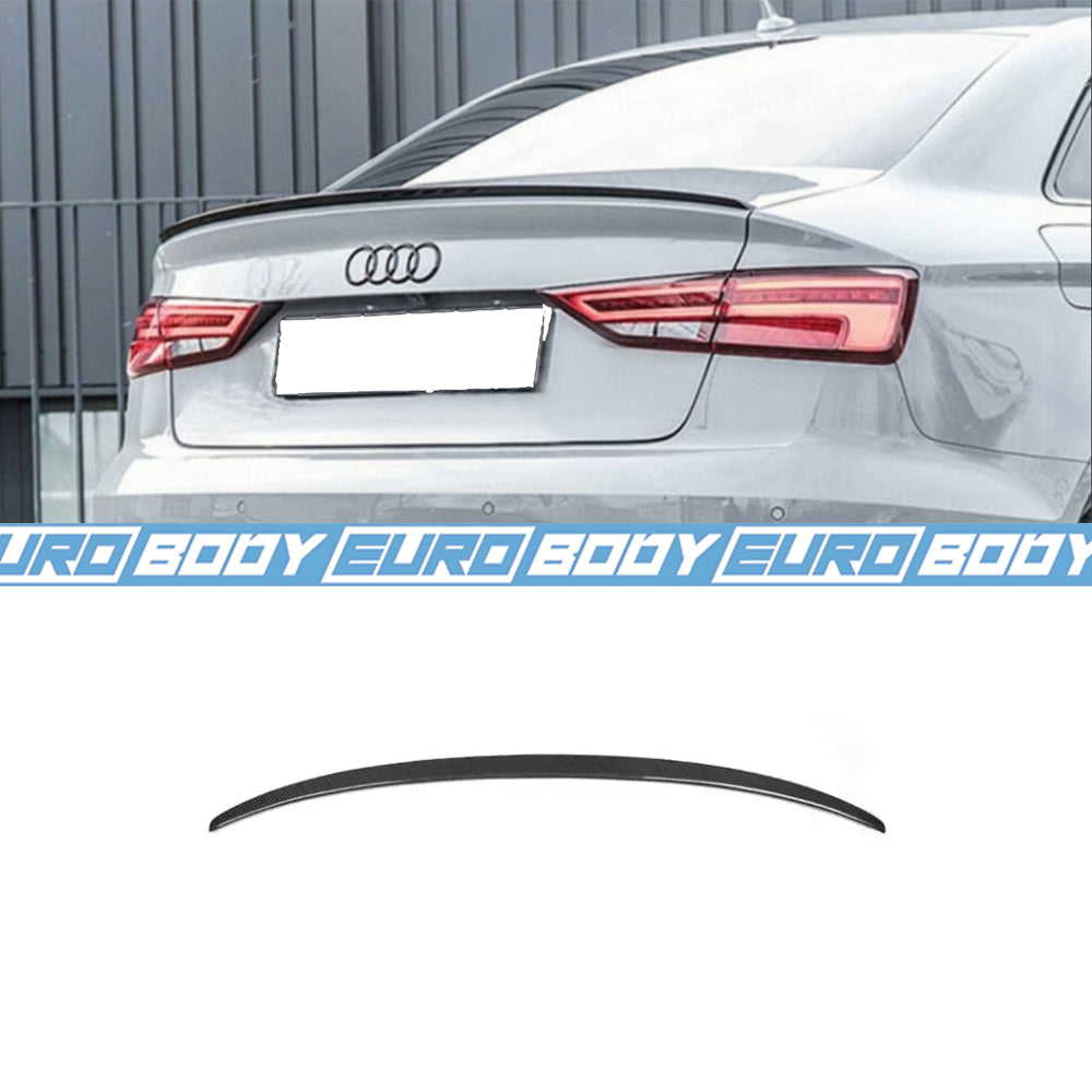 RS Style Lip Spoiler (Gloss Black) for 13-20 Audi A3/S3/RS3 (Sedan) 8V