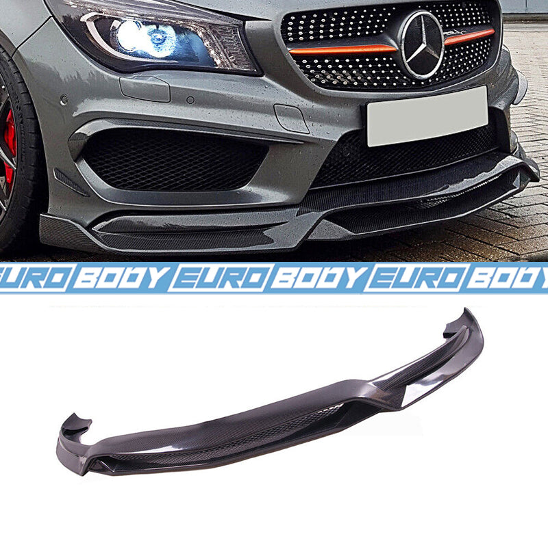 Euro Design Front Lip (Carbon Fibre) for 13-15 Mercedes-Benz CLA-Class (AMG/AMG-Line) C117/X117