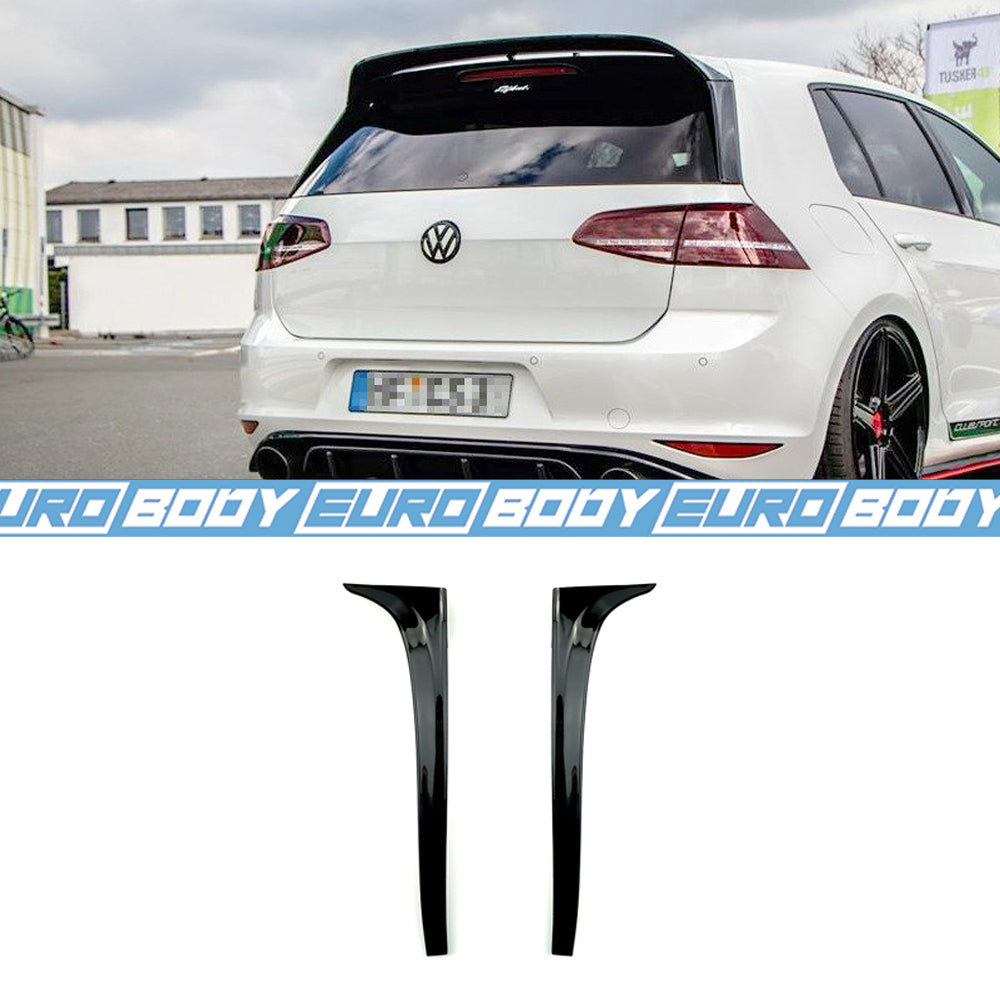 Rear Window Side Spoiler (Gloss Black) for 12-20 Volkswagen Golf MK7/7.5