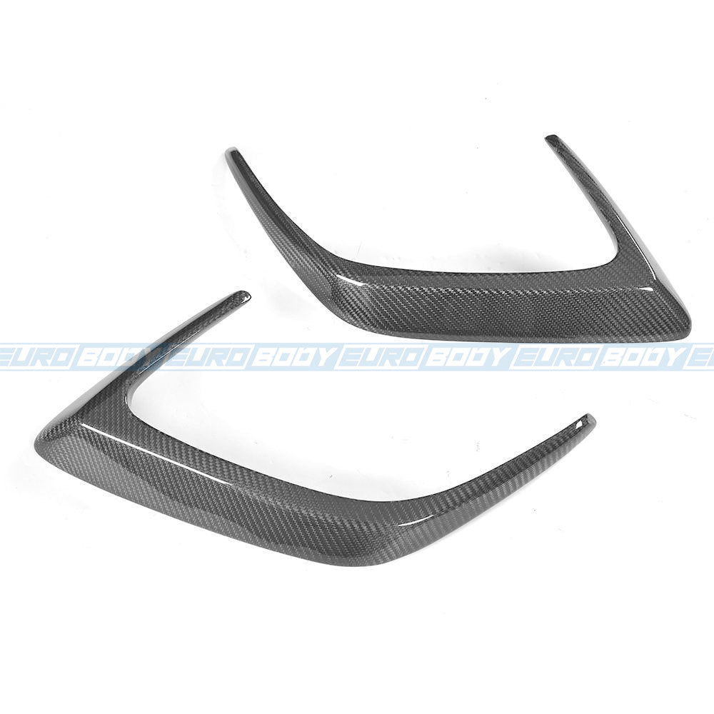 Euro Design Rear Bumper Trims (Carbon Fibre) for 15-18 Mercedes-Benz C63S (Coupe) C205