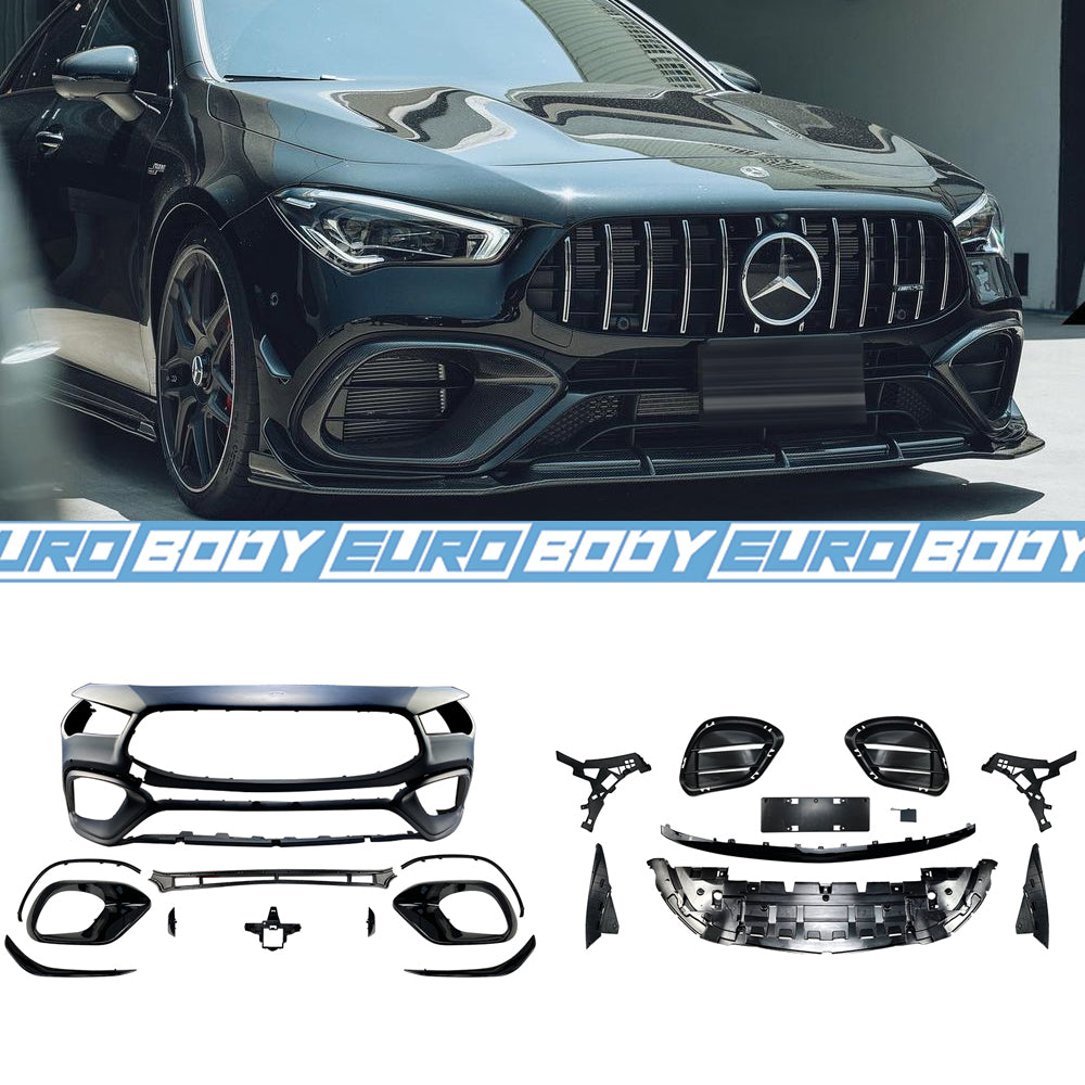 CLA45S (AMG) Style Front Bumper for 19+ Mercedes-Benz CLA-Class C118