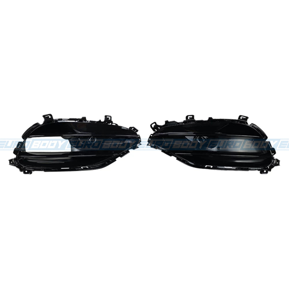 A45 (AMG) Style Front Vented Grill (Gloss Black) for 16-18 Mercedes-Benz A-Class (AMG-Line) W176