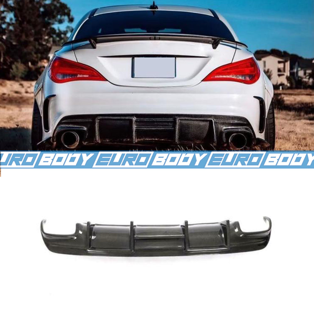 FD Style Rear Diffuser (Carbon Fibre) for 13-18 Mercedes-Benz CLA-Class (AMG/AMG-Line) C117