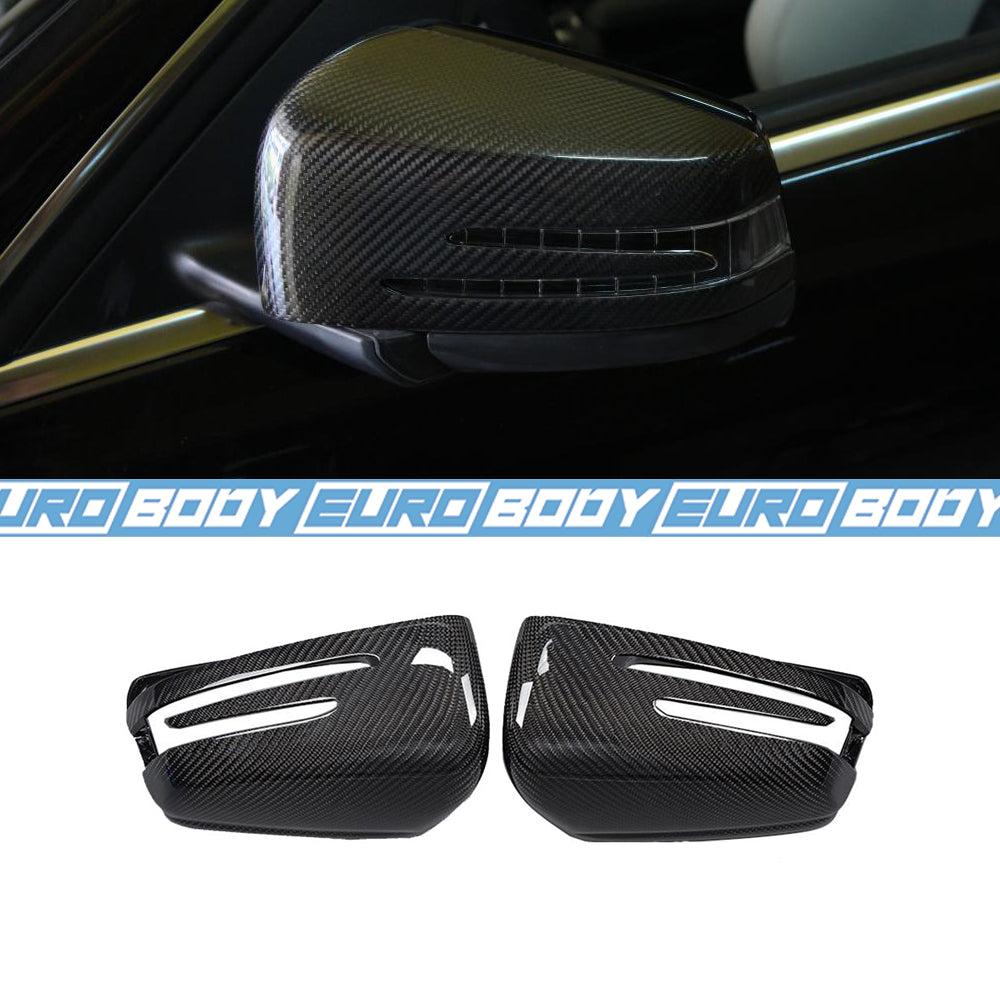 Euro Design Mirror Caps (Carbon Fibre) (Replacement) for Mercedes-Benz W204/W212/W246/W218/W176/C117