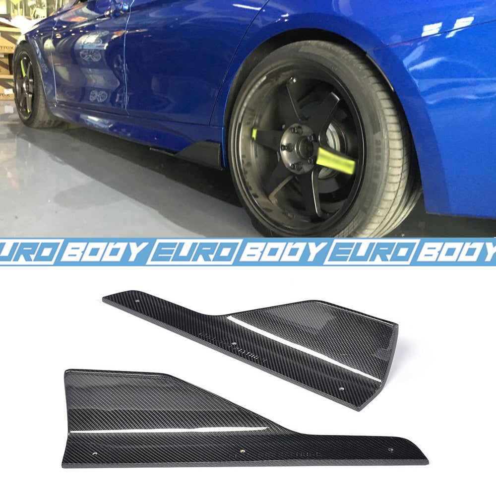 Euro Design Side Aprons (Carbon Fibre) for 13-18 BMW 3 Series F30 (M-Sport)