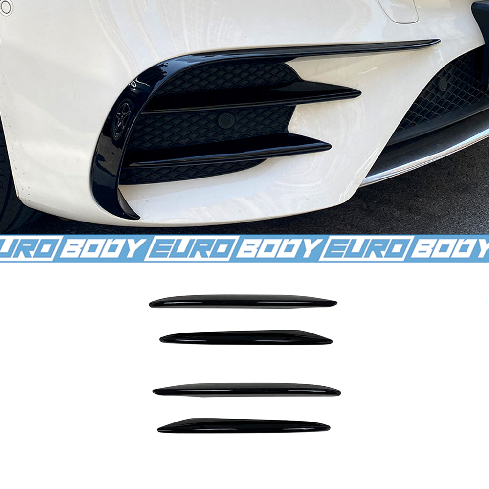 Euro Design Grill Canards (Gloss Black) for 16-20 Mercedes-Benz E-Class (AMG/AMG-Line) W213/C238