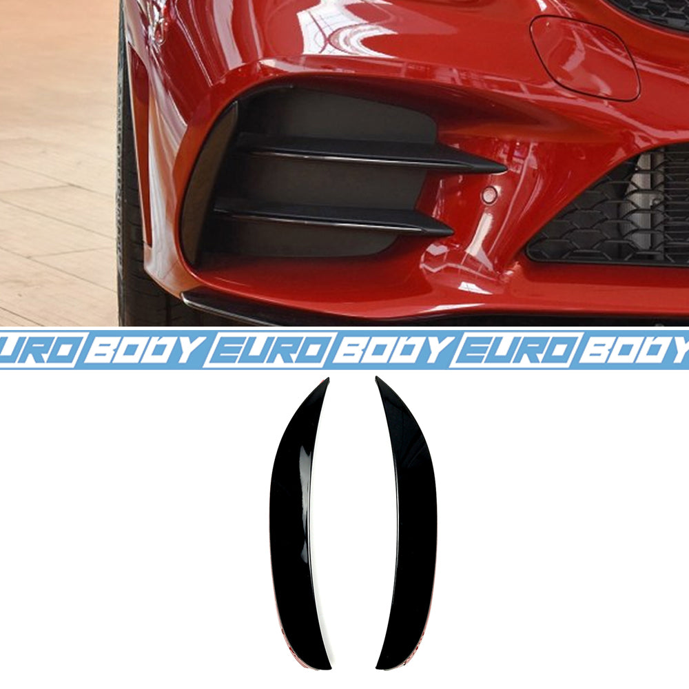 Euro Design Grill Trim (Gloss Black) for 19-21 Mercedes-Benz C-Class (AMG/AMG-Line) (Sedan/Coupe) W205/C205