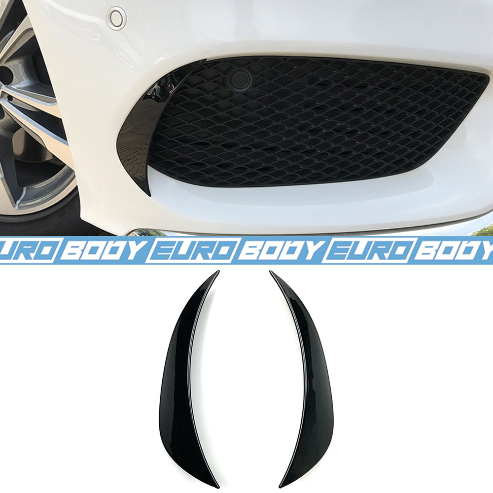 Euro Design Grill Trim (Gloss Black) for 15-18 Mercedes-Benz C-Class (AMG/AMG-Line) W205/C205