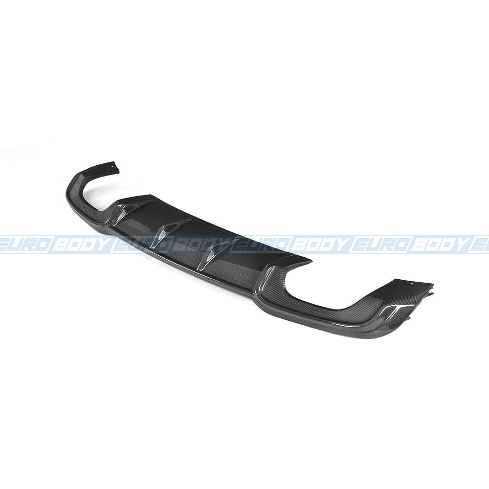 Euro Design Rear Diffuser (Carbon Fibre) 17-20 Audi A3 S-Line/S3 (Sedan) 8V