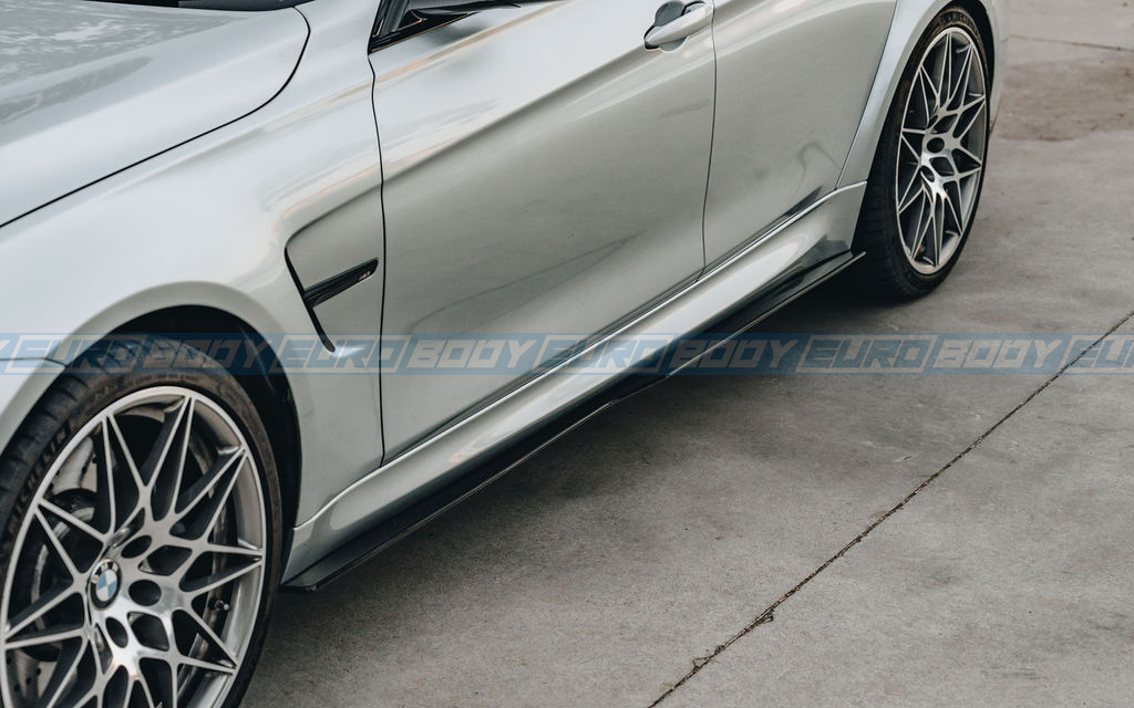 PSM Style Side Skirts (Gloss Black) for 14-19 BMW M3/M4 F80/F82