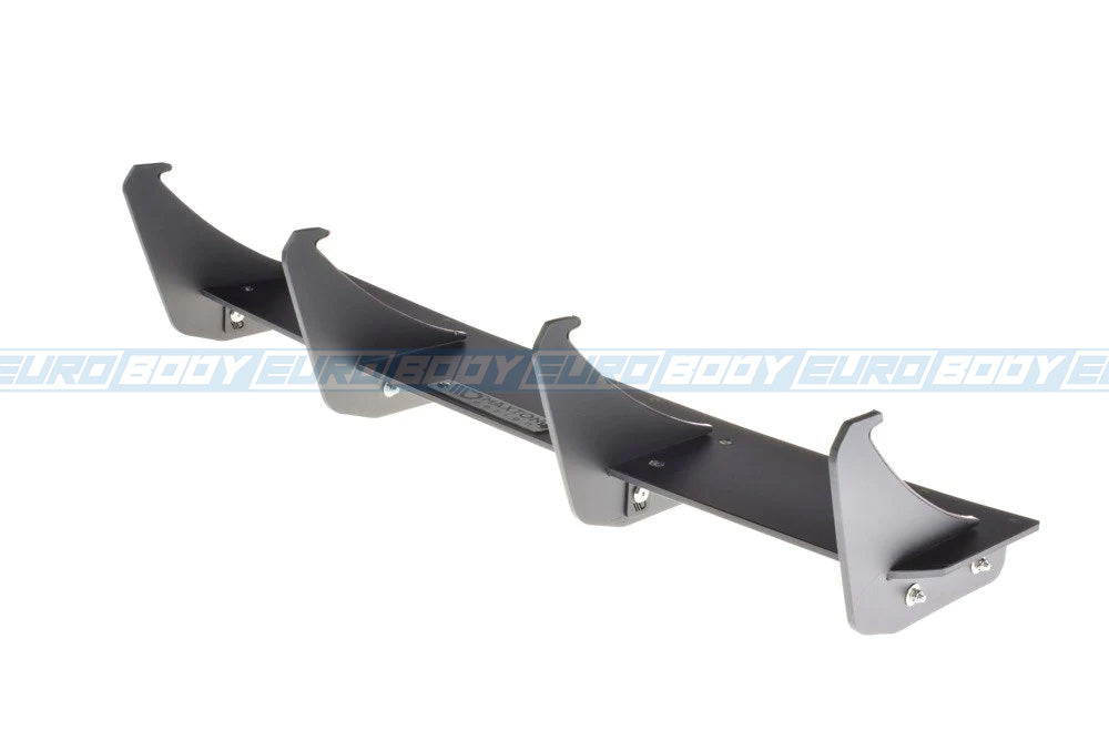 Euro Design Rear Diffuser (Gloss Black) for 17-20 Audi A3 S-Line/S3 (Sedan/Hatch) 8V