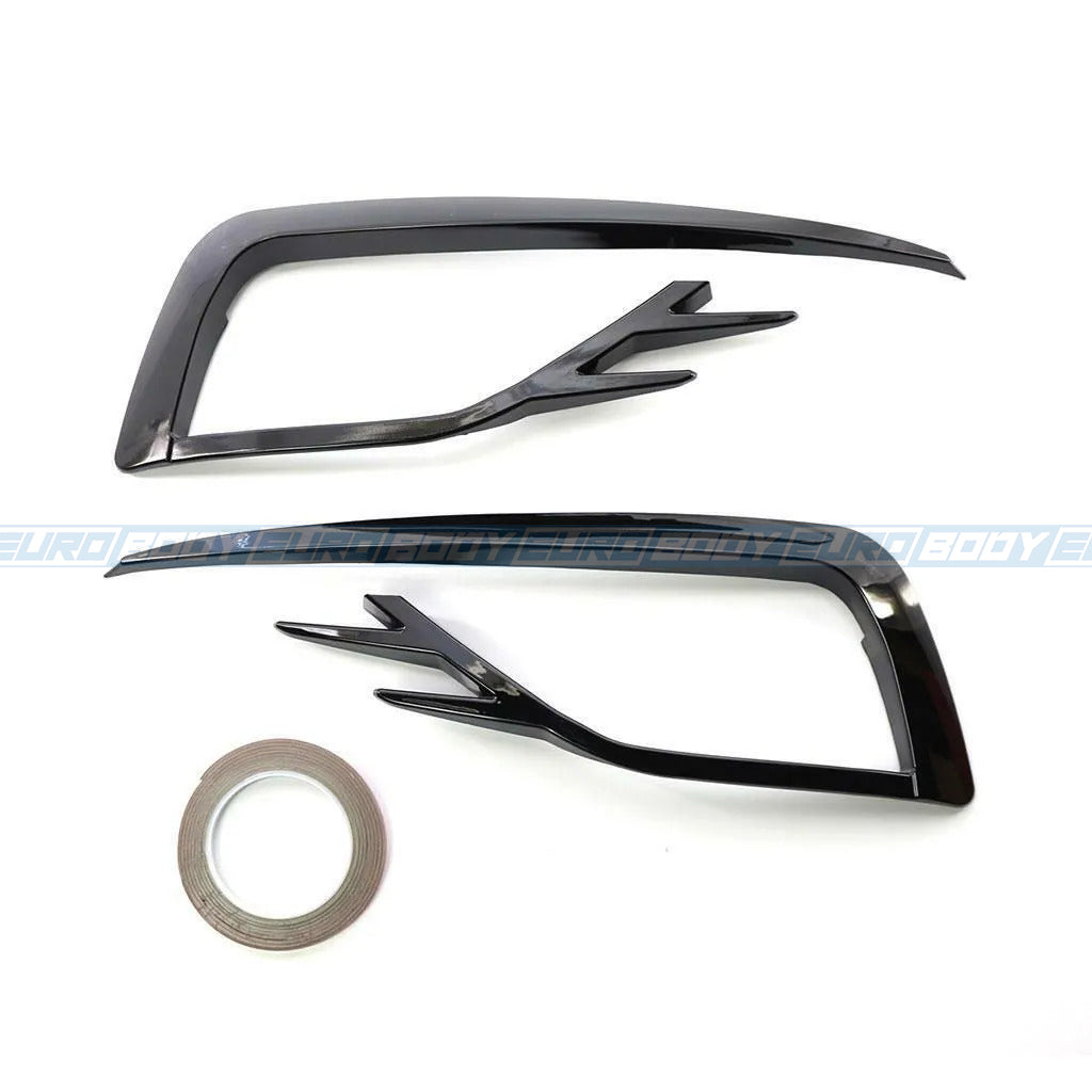 Fog Light Bezel Trim (Gloss Black) for 17-20 Volkswagen Golf MK7.5