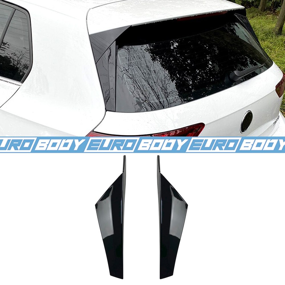 Rear Window Side Spoiler (Gloss Black) for 21+ Volkswagen Golf MK8