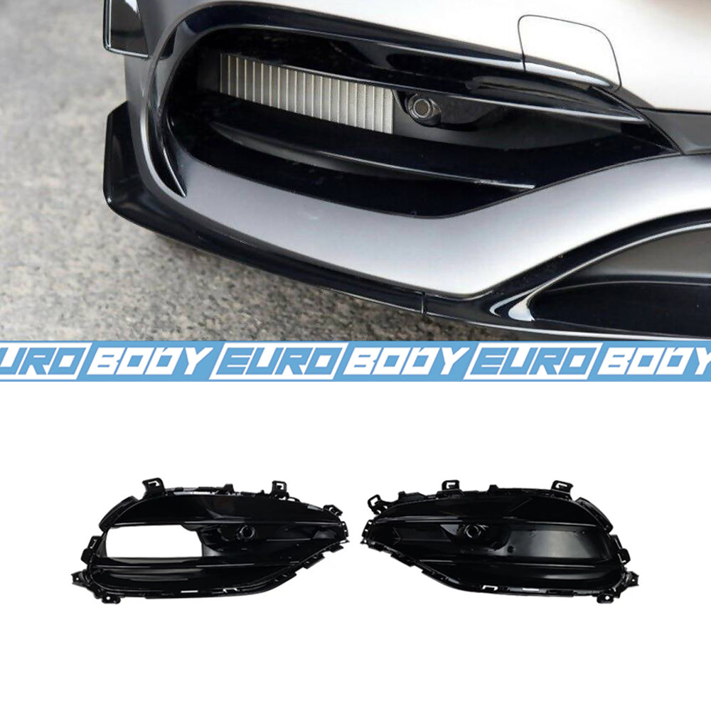 A45 (AMG) Style Front Vented Grill (Gloss Black) for 16-18 Mercedes-Benz A-Class (AMG-Line) W176